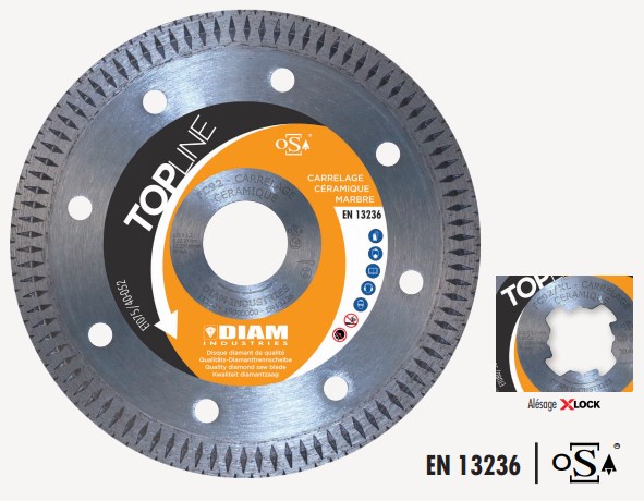 Disque diamant ultra fin FC92 Ø125 pour grès cérame, céramique, faïence,  carrelage, mosaïque Diam - Carrelage Concept Design