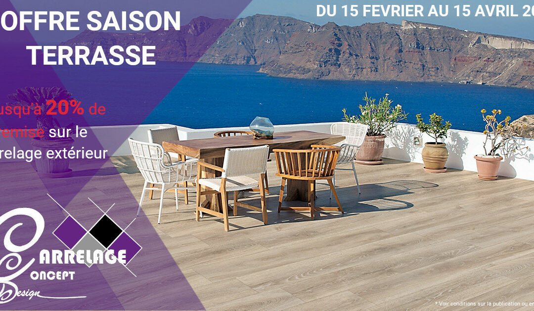 OFFRE SAISON TERRASSE 2022