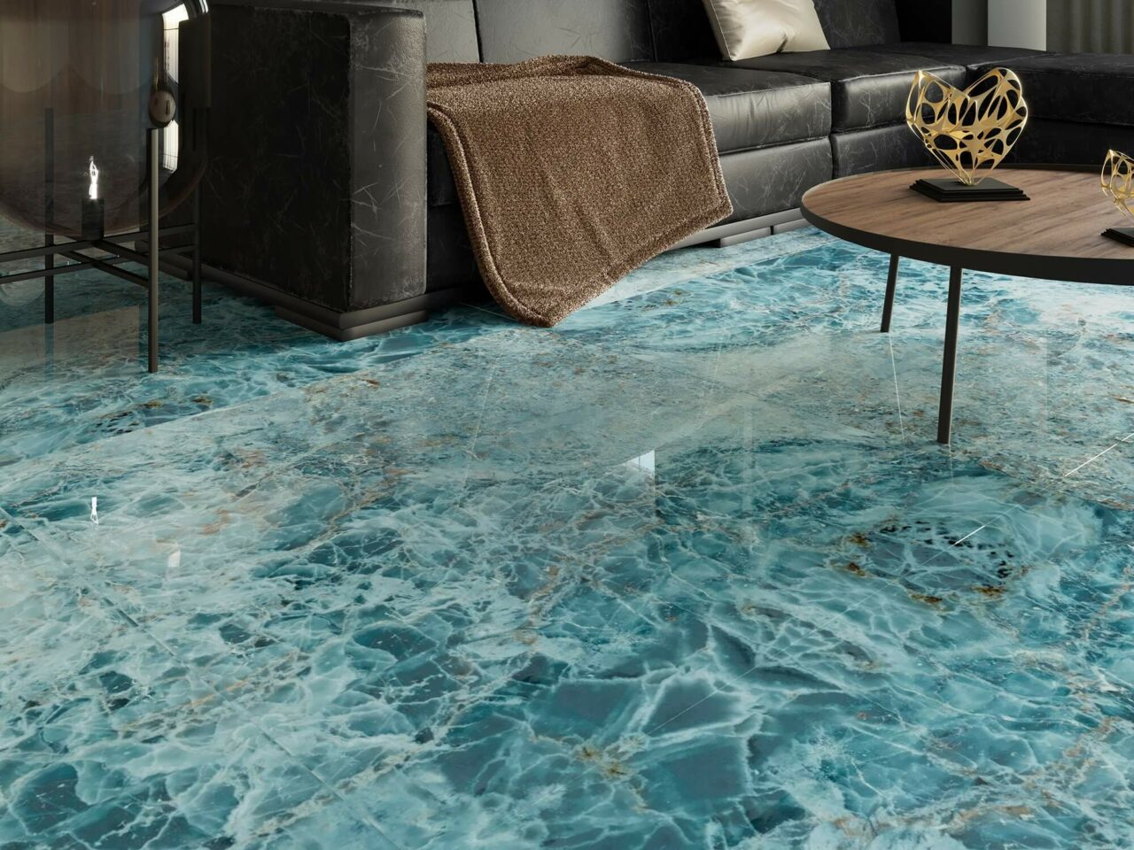 Carrelage en grès cérame imitation marbre poli Série Nilo NV ...